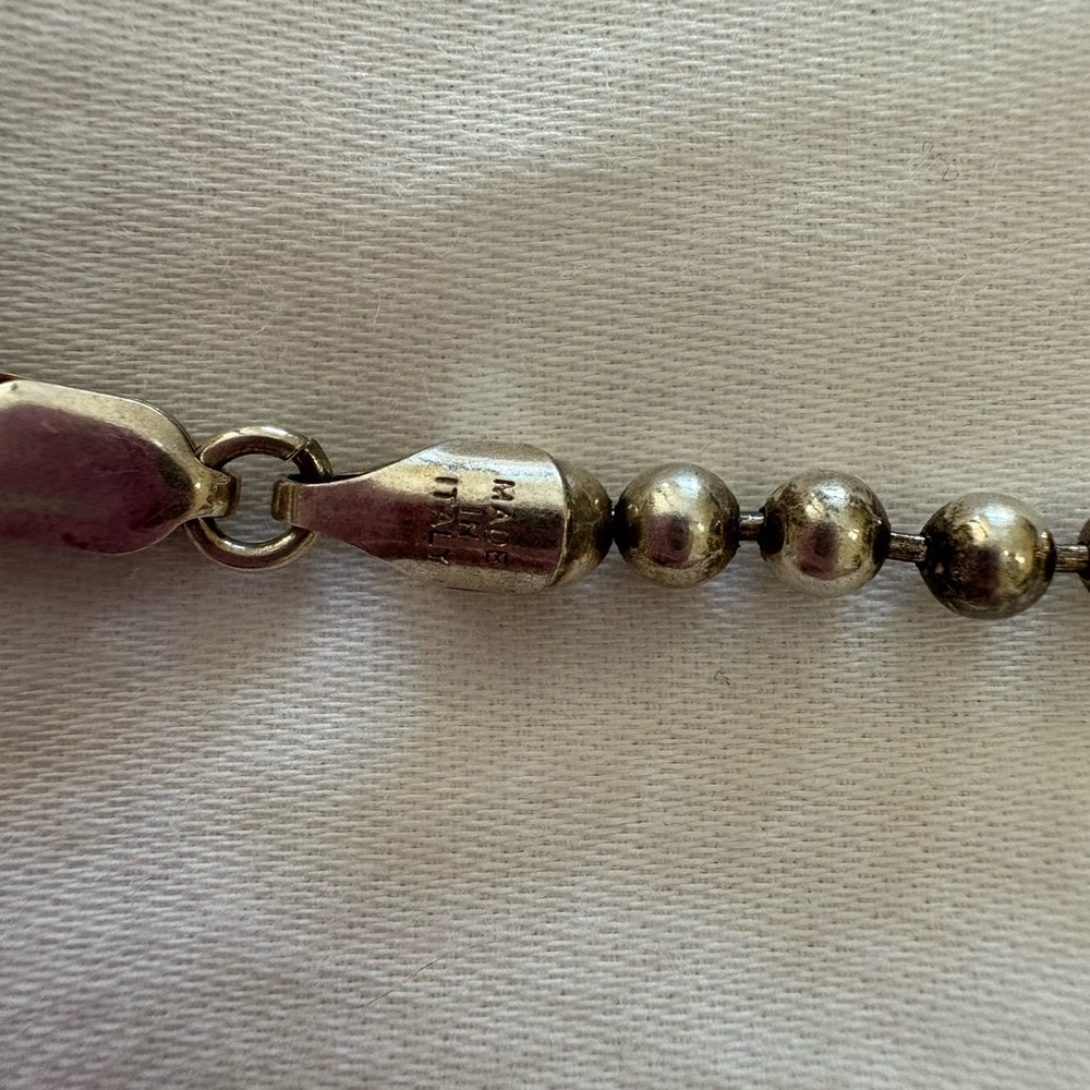Milor Italy 3.5mm Ball 925 Sterling Bracelet 7g 8” - Picture 5 of 7